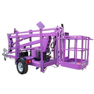 200kg Công suất 12M 14m Trailer gắn kính thiên văn bùng nổ Nâng Nền tảng thủy lực điện khí kép nâng cao jack để bán - Product Image 5