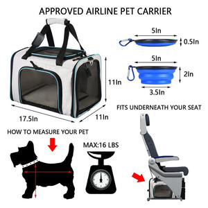 Transportador ecológico de lados suaves para mascotas, a prueba de Escape, para perros y gatos pequeños y medianos - Product Image 2