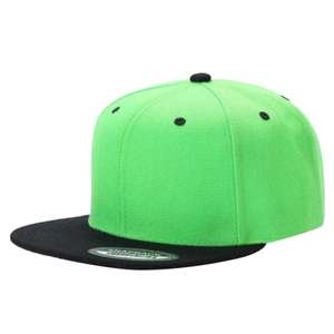 Gorra de Béisbol PS Poly Snapback de 2 Tonos, Unisex, Estilo Hip Hop, para Exteriores, Playa, Casual, de Moda, con Paneles Múltiples, de Poliéster y Algodón - Product Image 3
