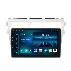 Autoradio 9 pouces Krando pour <span class=keywords><strong>Toyota</strong></span> Vios <span class=keywords><strong>2007</strong></span>-2013 Android Head Unit GPS Navigation Wireless CarPlay DSP 4G SIM Card Autoradio - Product Image 1