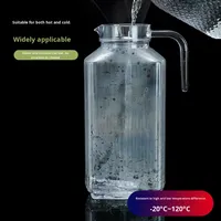 Pot à eau en plastique PC acrylique écologique au design moderne, résistant aux hautes/basses températures, pour boissons et jus, idéal pour restaurants et bars
