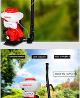 Pulvérisateur à dos thermique professionnel puissant 41,5 cm³ 2130 W 2 temps 20 L pour l'agriculture (vente en gros)