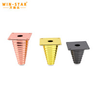 Pieds de canapé en métal doré WINSTAR, pieds de meubles de remplacement robustes pour canapés, armoires, lits et mobilier d'hôtel