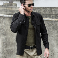 Chemise décontractée à manches longues et à séchage rapide pour hommes Chemise tactique à manches longues pour la randonnée, l'escalade et la chasse