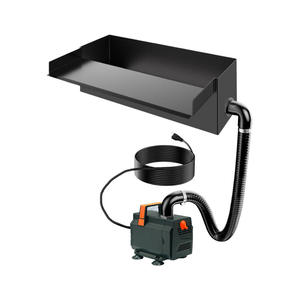 ตัวกรองน้ำตกแบบ Bellows Pond ทำจากสแตนเลส 304 พร้อมระบบเพิ่มออกซิเจนในตัว ไฟ LED ในตัว สำหรับตู้ปลา กล่องกรองด้านบน - Product Image 1