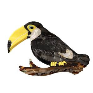 Pasador de Pelo con Clip de Acetato <span class=keywords><strong>Serie</strong></span> Pájaros para Mujer, Accesorios para el Cabello Hechos a Mano, Casuales, de Gran Tamaño - Product Image 5