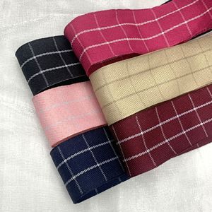 Pita <span class=keywords><strong>Plaid</strong></span> Korea - Pita Poliester Dua Warna Berbentuk Kotak Besar untuk Aksesoris Rambut dan Kotak Hadiah - Product Image 2