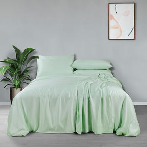 Parure <span class=keywords><strong>de</strong></span> lit en tissu d'eucalyptus 100%, draps <span class=keywords><strong>de</strong></span> lit <span class=keywords><strong>de</strong></span> haute qualité, <span class=keywords><strong>housse</strong></span> <span class=keywords><strong>de</strong></span> <span class=keywords><strong>couette</strong></span> en soie - Product Image 2