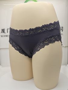 กางเกงชั้นในบิกินี่ลูกไม้ถักสำหรับผู้หญิง เซ็กซี่ ระบายอากาศได้ดี เอวต่ำ ลายดอกไม้ โลโก้  รักษ์โลก แห้งเร็ว สำหรับผู้ใหญ่และวัยรุ่น - Product Image 2