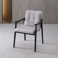 Chaise de salle à manger médiévale BST, design italien, en bois de frêne, haut de gamme, pour négociations, réceptions, ou comme chaise de café à domicile