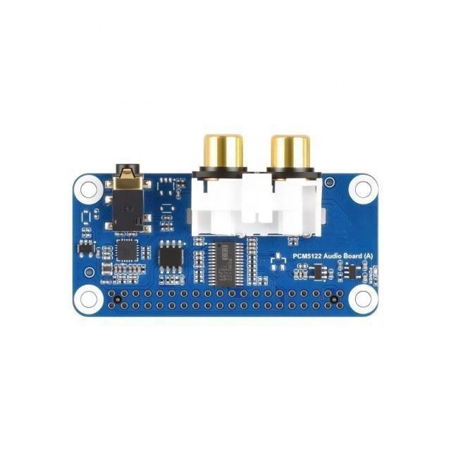 PCM5122 HIFI I2S DAC Audio Board for Raspberry Pi Based on RPi 40PIN GPIO Header Stereo Encoding/Decoding Support Audio Playback