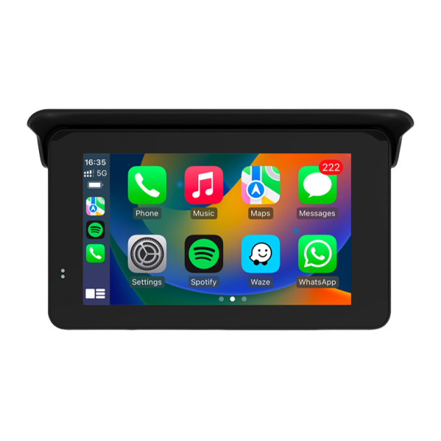 5inch Wireless Carplay Android Auto Display Motorcycle Motorcycle Mp5 Player for Portable Waterproof Motorcycle Gps Navigation