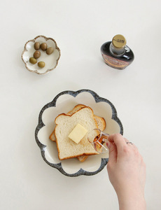 Plato de Cerámica Moderno Estilo Coreano con Color Subesmaltado, Apto para <span class=keywords><strong>Microondas</strong></span>, Grueso, de Alta Gama, para el Hogar, Regalo para el Hogar Nuevo - Product Image 3