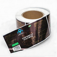 Étiquette de bouteille personnalisée, autocollante, imperméable, impression CMYK, finition brillante