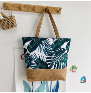 Thiết Kế Thời Trang In Kỹ Thuật Số Tote Túi Tái Chế Sinh Thái Thân Thiện Với Vải Bán Buôn Tùy Chỉnh Túi Bãi Biển Cho Phụ Nữ - Product Image 2