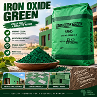 Poudre de pigment vert d'oxyde de fer inorganique, haute puissance de teinture, résistant aux intempéries, pour le béton, l'asphalte, le caoutchouc, fabricant