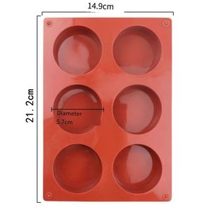 Customized Logo 6 Holes Chocolate Cookie Silicone <b>Molds</b> Equipment <b>Cake</b> Baking & Pastry Tools - Product Image 1
