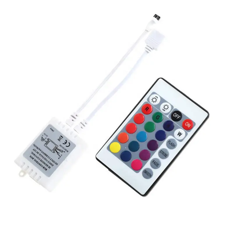 Customize 24 key infrared remote control for LED strip controller 5050 3528 RGB colorful light bar