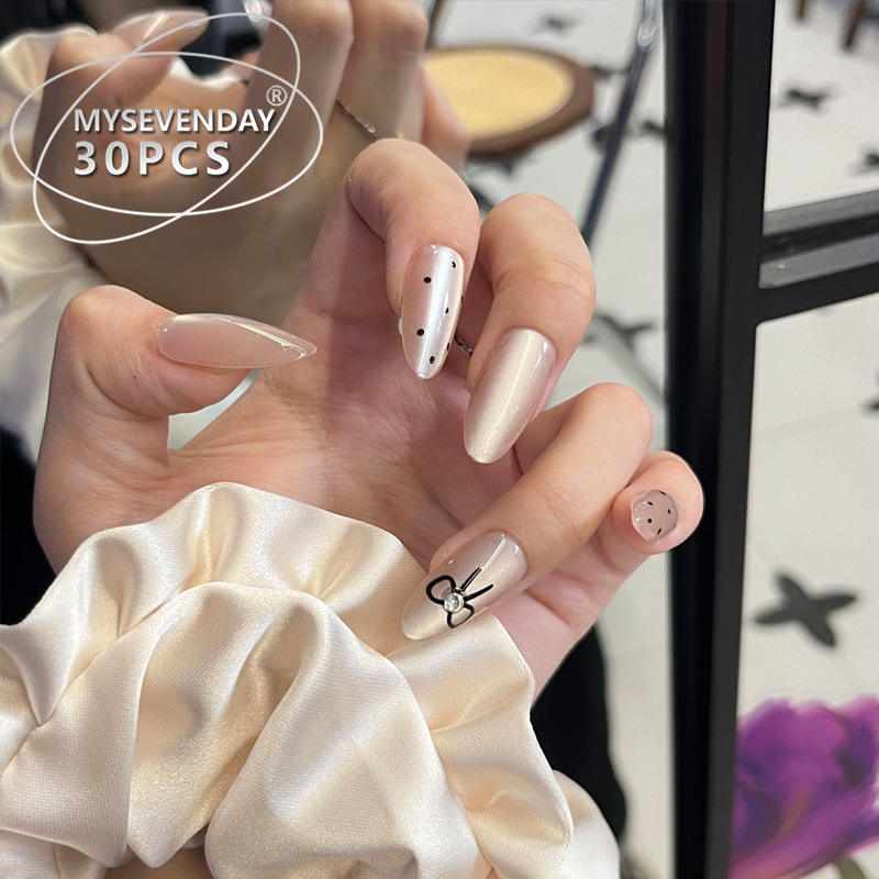 โบว์ผูกลายจุด BY1680 30ชิ้นกล่อง