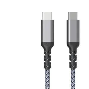 Cable de carga rápida Usb 3,0 3,1, USB-C macho a macho tipo C a tipo C, 60w