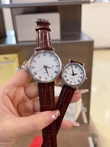 Reloj de Lujo de Alta Gama con Movimiento de Cuarzo de Precisión, Correa de Cuero de Cocodrilo, Esfera Blanca Mate, Resistente al Agua, para Omega - Product Image 1