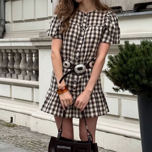 Vestido Mini Casual Sexy Premium Personalizado para Mujer, Elegante Vestido Mini con Botones y Mangas Cortas para Mujer, para Fiestas Nocturnas en Clubes - Product Image 1