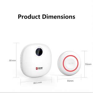 Kerui Tuya Smart WIFI bouton panique personnes âgées SOS alarme cloche bouton d'alerte système d'alerte médicale bouton d'urgence - Product Image 3