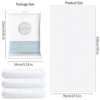 Serviettes de bain et de visage jetables en coton non tissé avec logo personnalisé, vente en gros pour spa, salon, manucure, salle de bain, hôtel