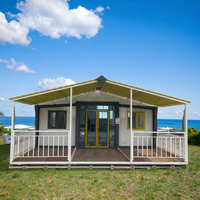Maison conteneur extensible de 30 pieds, maison préfabriquée modulaire pour la vie en plein air