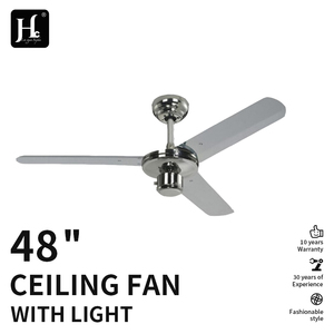 Nuevo ventilador de techo eléctrico plateado con 3 o 4 aspas de acero inoxidable, ventilador de techo de 56 pulgadas y 220V, ventilador de techo de acero inoxidable. - Product Image 2