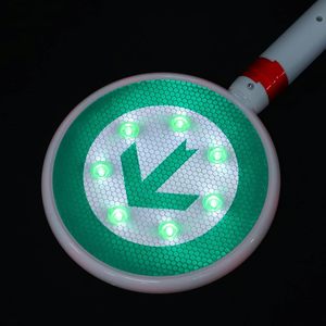 Handheld outdoor flashing LED traffic warning <b>sign</b> stop <b>sign</b> double-sided directional <b>sign</b> multifunctional road command <b>sign</b> - Product Image 4
