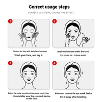 Masque de massage électrique intelligent pour les yeux, anti-cernes, avec vibration et chaleur, pour le soin et la beauté des yeux