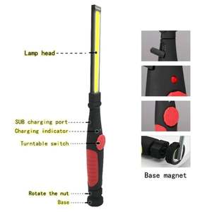 Fuente de alimentación de emergencia para exteriores, portátil, con carga USB, cuerpo de plástico ABS, luz de trabajo para camping. - Product Image 1