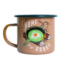 Ensemble de tasses en émail Party Favorite pour pique-nique familial, en métal durable, 500 ml, sans BPA, réutilisables, pour événements sociaux et utilisation en extérieur