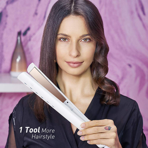 Fer à lisser en céramique électrique professionnel fer plat affichage LED chauffage rapide <span class=keywords><strong>Protection</strong></span> contre la surchauffe pour le ménage - Product Image 2