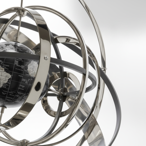 Décoration Objet Armillaire Argent Décoratif Sphérique Ornement Moderne Home Decor Accent Pièce Armillaire Sphère Modèle - Product Image 1