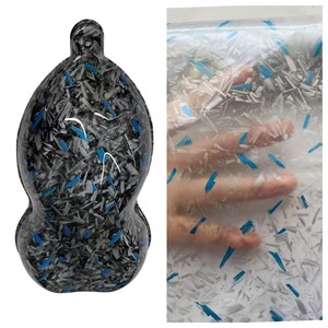 Film hydrographique PVA BST Red Carbon 50cm pour impression par transfert d'eau, motif graffiti coloré, traitement de surface incurvée pour tasses électroniques - Product Image 4