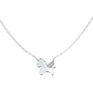 สร้อยคอพร้อมจี้รูปม้ายูนิคอร์น ดีไซน์ดีแลม สวัสดีปีใหม่ตามปฏิทินจีน ประดับด้วยเซอร์โคเนีย 5A เงินแท้ S925 - Product Image 1