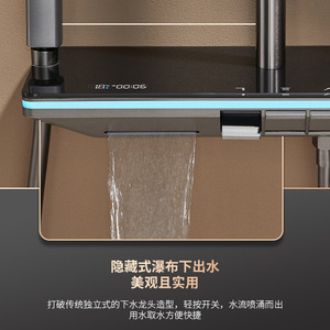 Ensemble de douche Guangdong tout en cuivre, mitigeur thermostatique gris-blanc avec pommeau de pluie et robinet de bain complet pour la maison avec cartouche céramique - Product Image 3