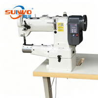 Machine à coudre industrielle à entraînement direct par ordinateur, avec alimentation automatique en huile, grande bouche et bras haute, pour cuir, chaussures et sacs