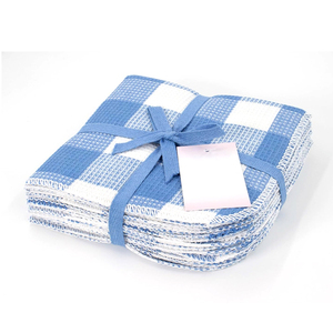 Nhà Máy Bán Hàng Trực Tiếp Kiểm Tra In Ấn Không Có Nhung Bông Và Vải Lanh Làm Sạch Món Ăn Khăn - Product Image 2