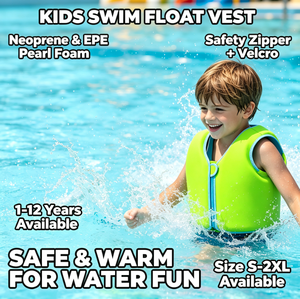 Gilet de sauvetage pour enfants, gilet de flottabilité réglable pour 1 à 12 ans, <span class=keywords><strong>mousse</strong></span> EPE écologique pour piscine, plage, <span class=keywords><strong>surf</strong></span> - Product Image 1
