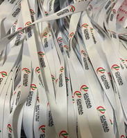 Cordón de Poliéster Personalizado de Alta Calidad con Clip Metálico, Impresión Offset y Serigrafía, Logotipo Personalizado, Gancho para Tarjeta de Identificación, Venta al Por Mayor