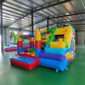 Château plein d'entrain gonflable de maison de rebond de Legoing avec le divertissement extérieur combiné de château de videur de glissière - Product Image 6