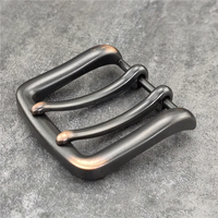 Boucle de ceinture en métal double compacte et entièrement fonctionnelle de 40 mm, pièces de ceinture en cuir de qualité, boucle de ceinture de style western pour hommes