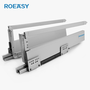 Roeasy ánh sáng màu xám thủy lực ngăn kéo kim loại hộp trượt nhà bếp trượt thanh trượt - Product Image 3