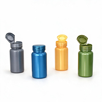 Emballage pour compléments alimentaires, petite bouteille de médicament, capsules d'huile de poisson, bonbons compressés, bouteille en plastique PET de 150 ml avec bouchon à clapet ; Sérigraphie