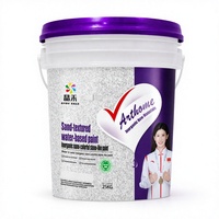 Pintura Inorgánica Nano Multicolor con Efecto Piedra, a Base de Agua, para Arena |   Revestimiento Exterior para Paredes con Simulación de Granito al 95% |   25 kg/tambor