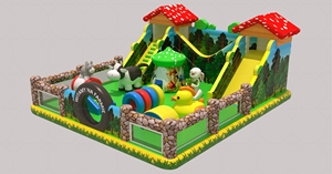 Tobogán inflable <span class=keywords><strong>barato</strong></span> del fabricante Tobogán inflable popular Toboganes inflables para niños con soplador - Product Image 6