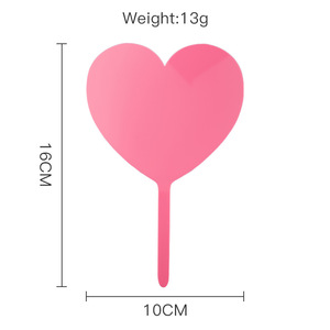 Décoration de gâteau en acrylique en forme de cœur, cercle, hexagone, vierge et non lignée, pour fête d'anniversaire, thème miel et douceur - Product Image 5